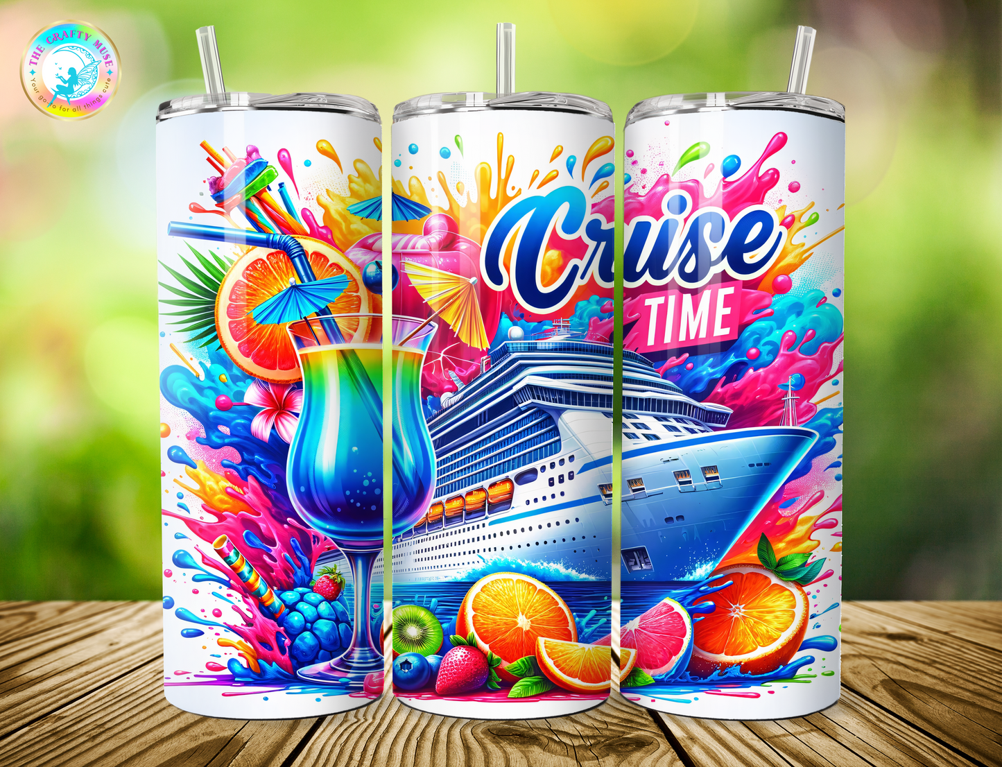 Summer Themed 20 oz Tumblers