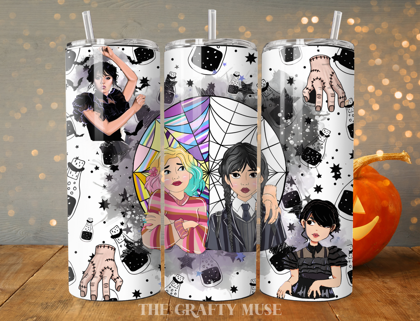 Halloween Character Themed 20 oz Tumblers