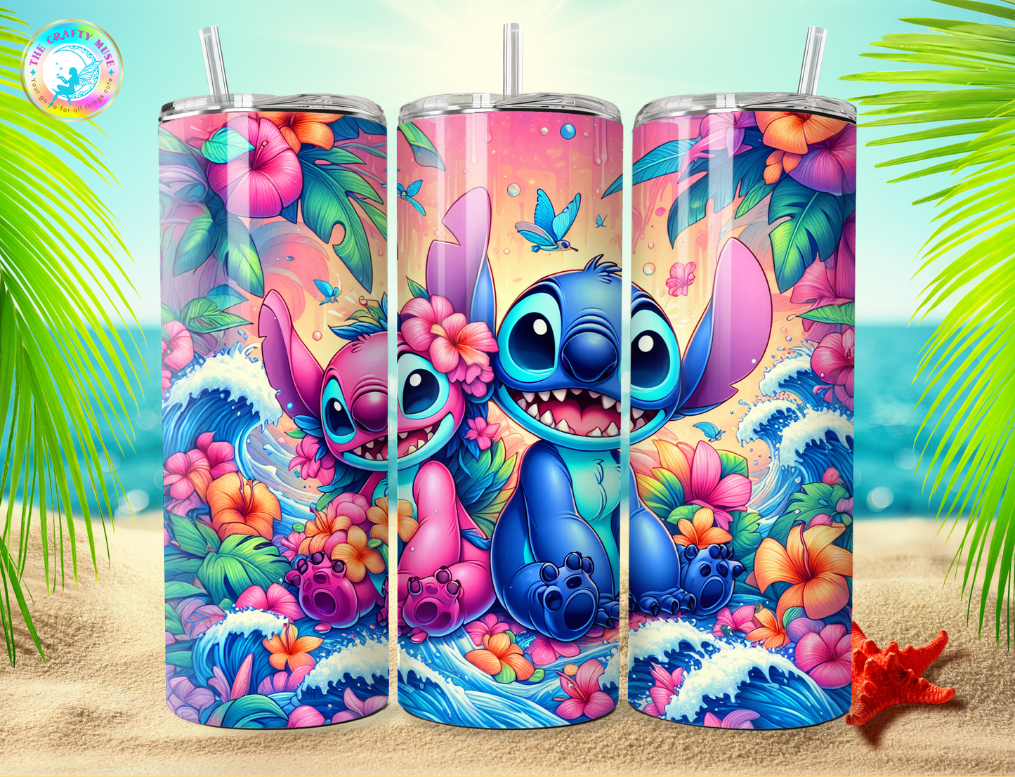 Stitch Themed 20 oz Tumblers