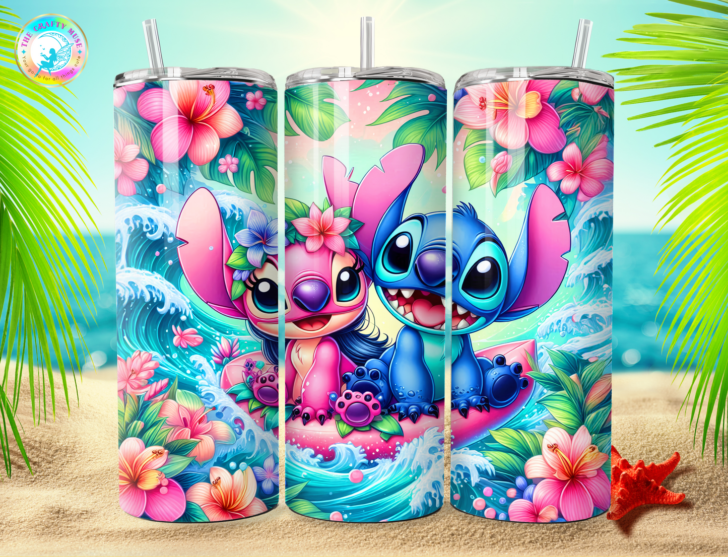 Stitch Themed 20 oz Tumblers