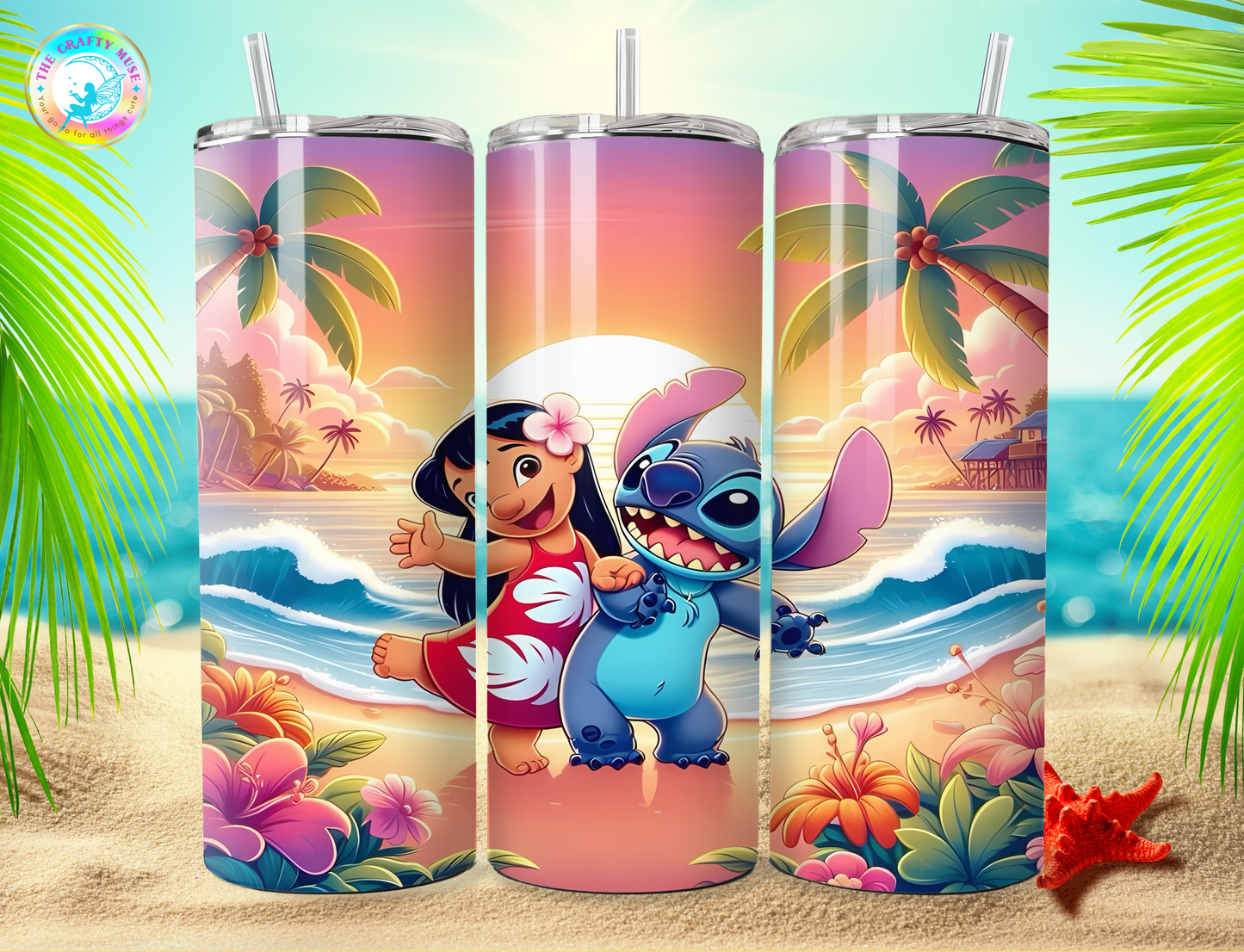 Stitch Themed 20 oz Tumblers
