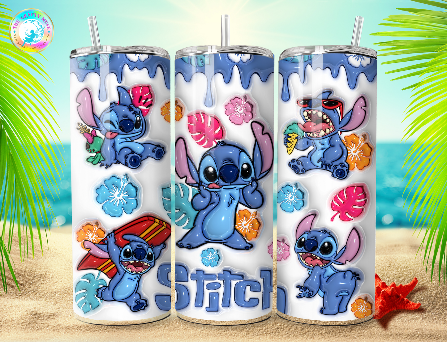 Stitch Themed 20 oz Tumblers
