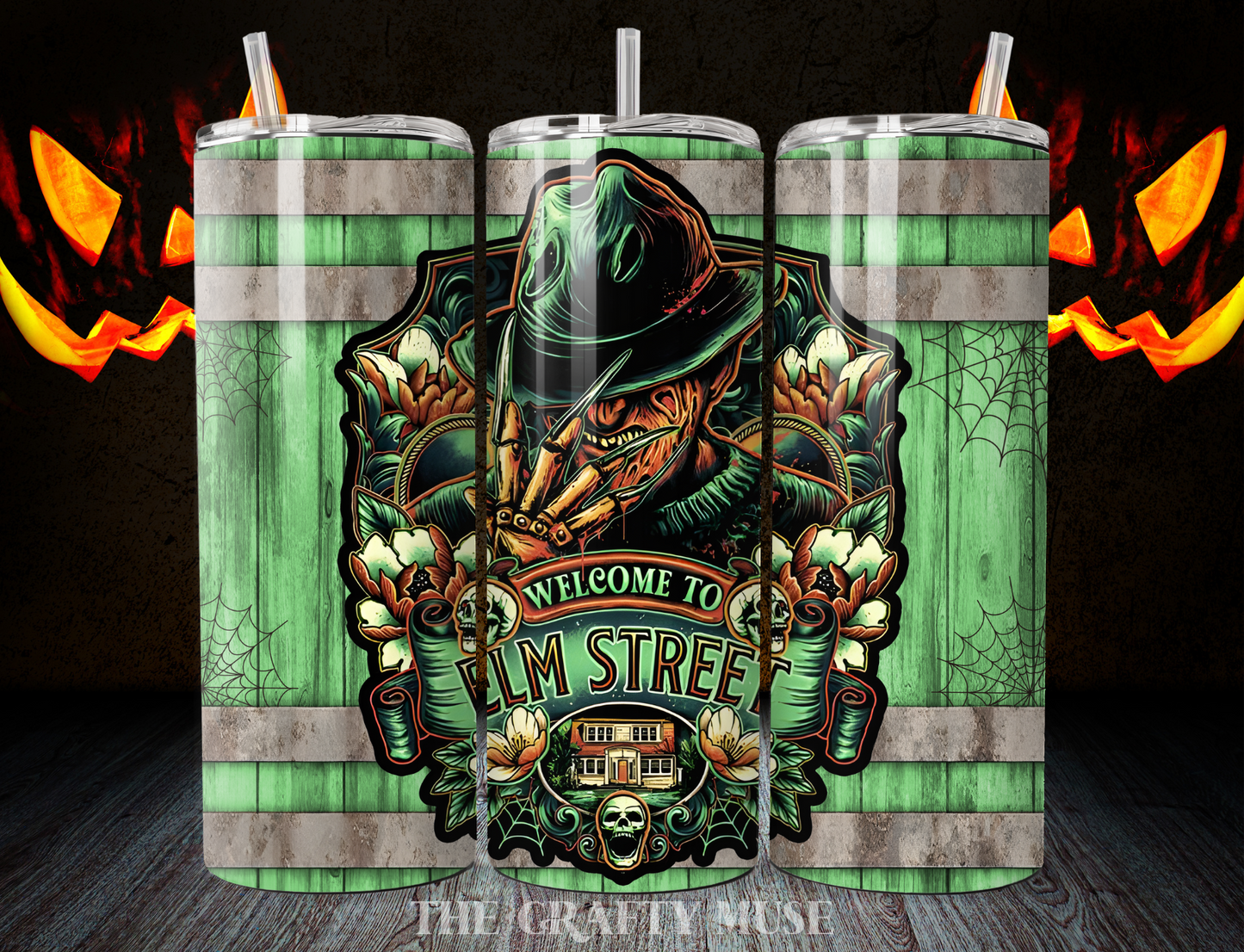 Halloween Horror Themed 20 oz Tumblers