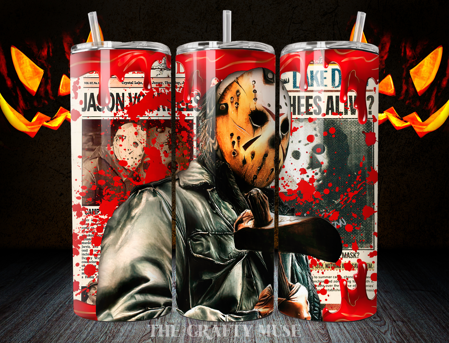 Halloween Horror Themed 20 oz Tumblers