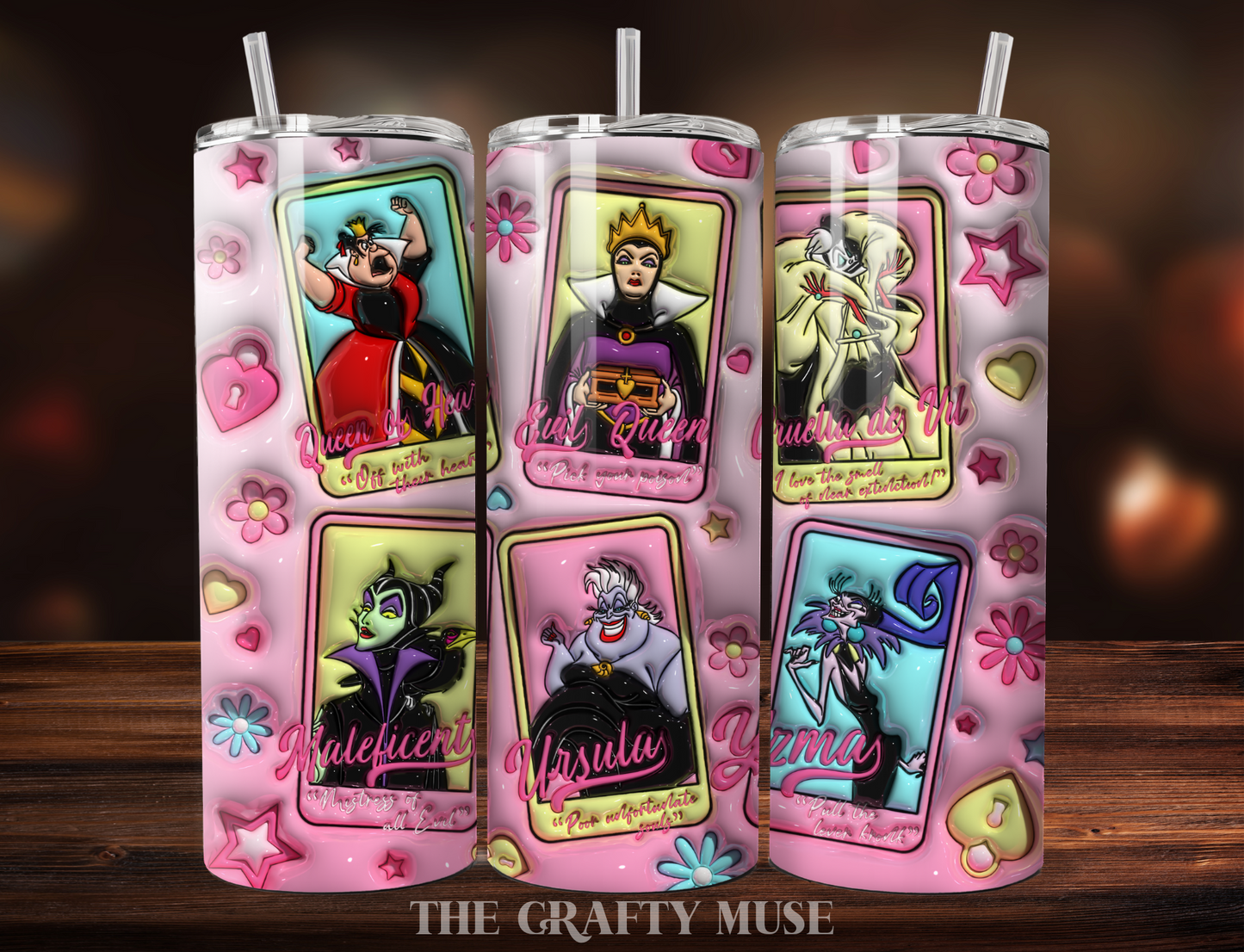 Halloween Disney Themed 20 oz Tumblers