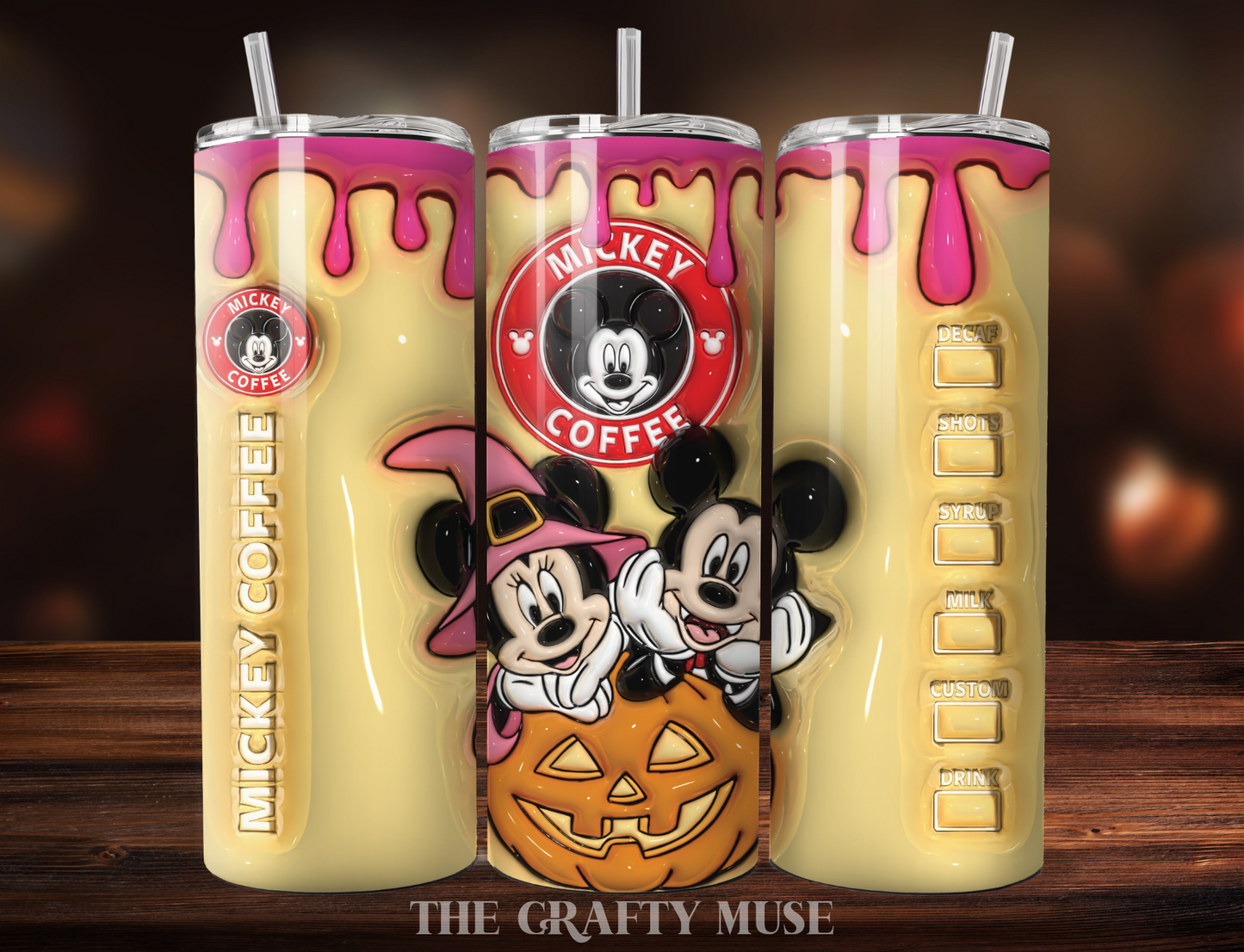 Halloween Disney Themed 20 oz Tumblers