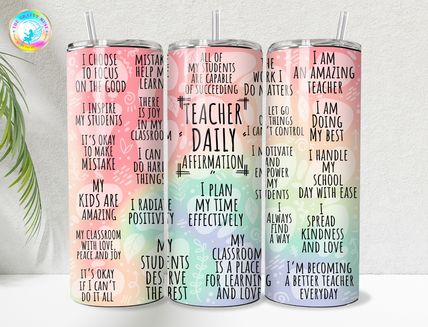 Teacher Appreciation Themed 20 oz Tumblers