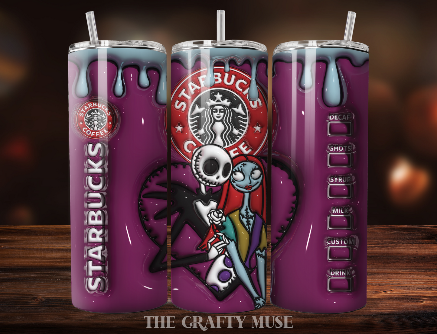 Halloween Disney Themed 20 oz Tumblers