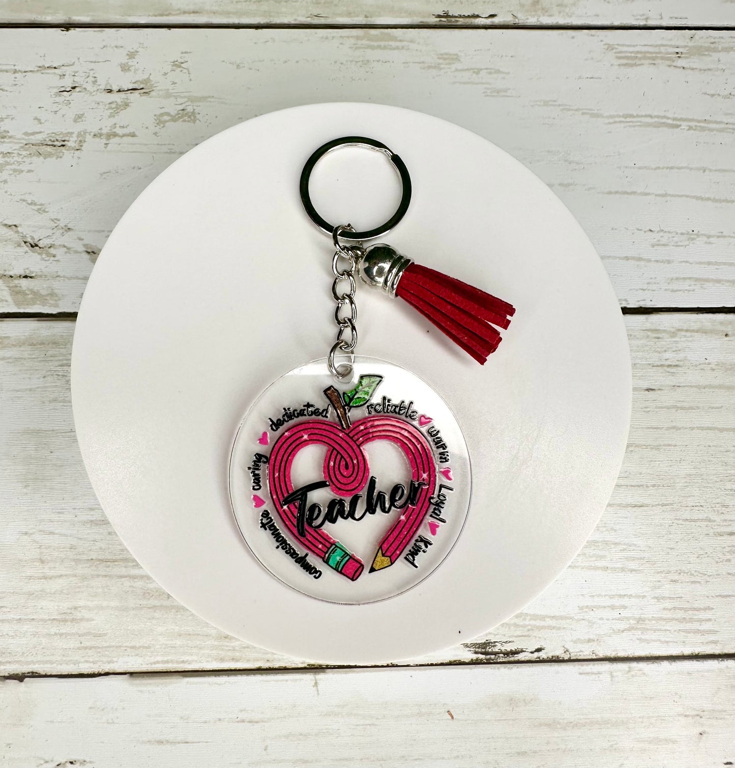Teacher Appreciation Themed Keychains