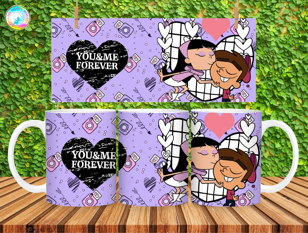Valentine's Day Cartoon Themed 11 oz Mug