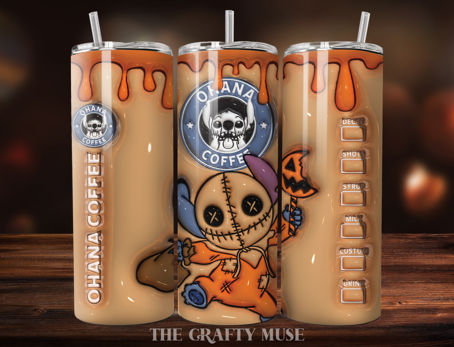 Halloween Disney Themed 20 oz Tumblers