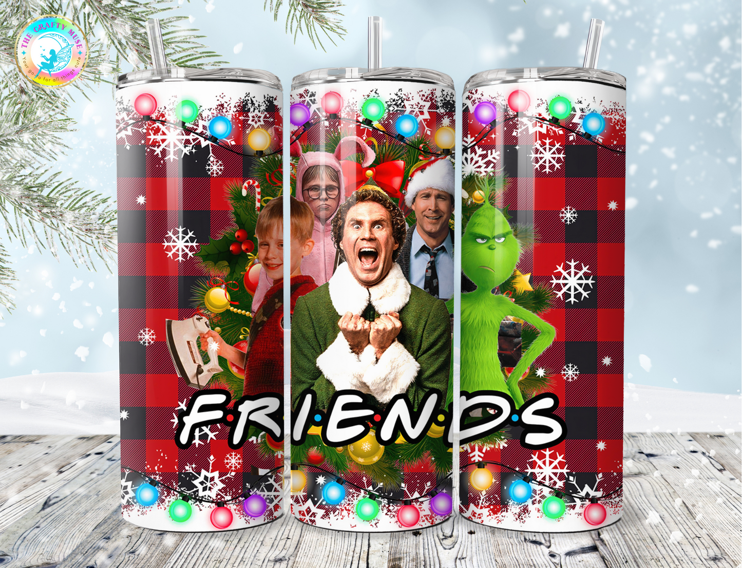 Christmas Movie Themed 20 oz Tumblers