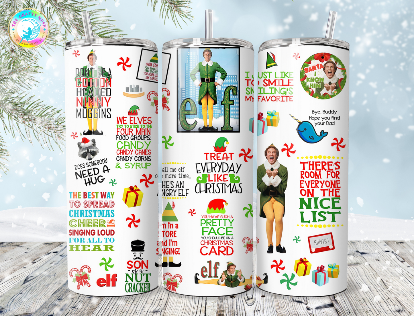 Christmas Movie Themed 20 oz Tumblers