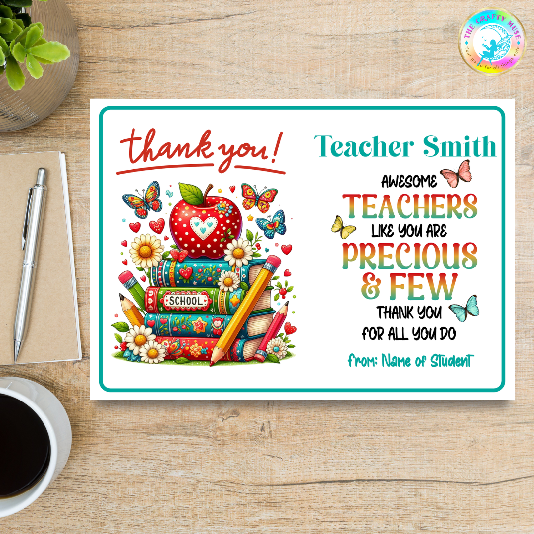 Thank You Cards (Teacher Appreciation)