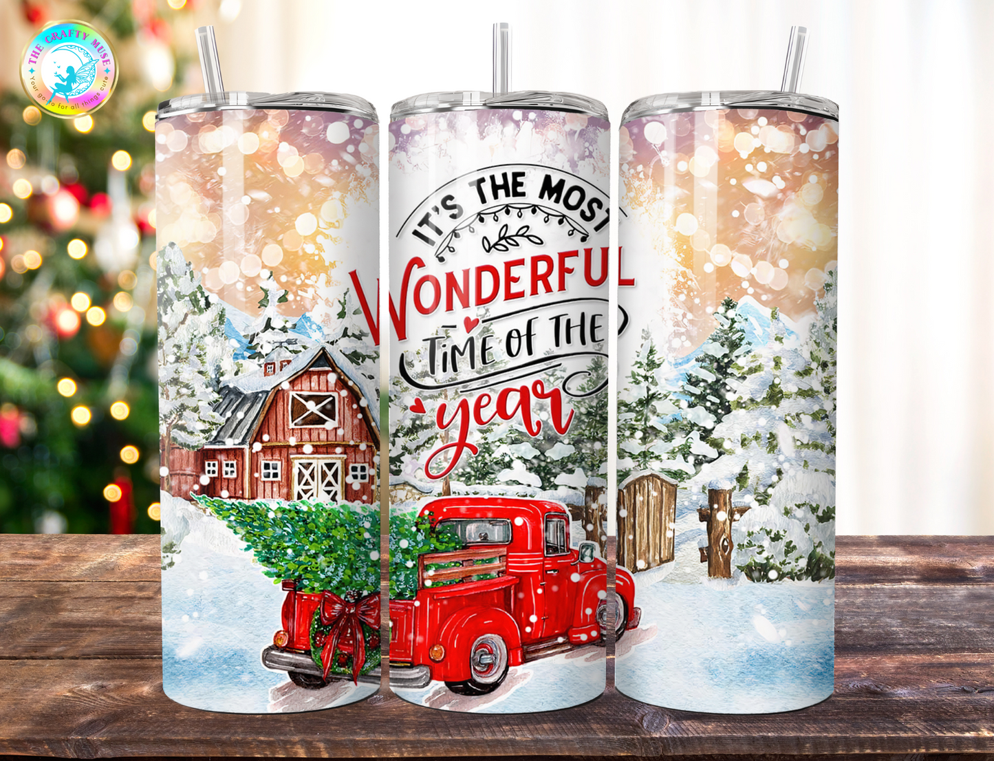 Christmas Themed 20 oz Tumblers