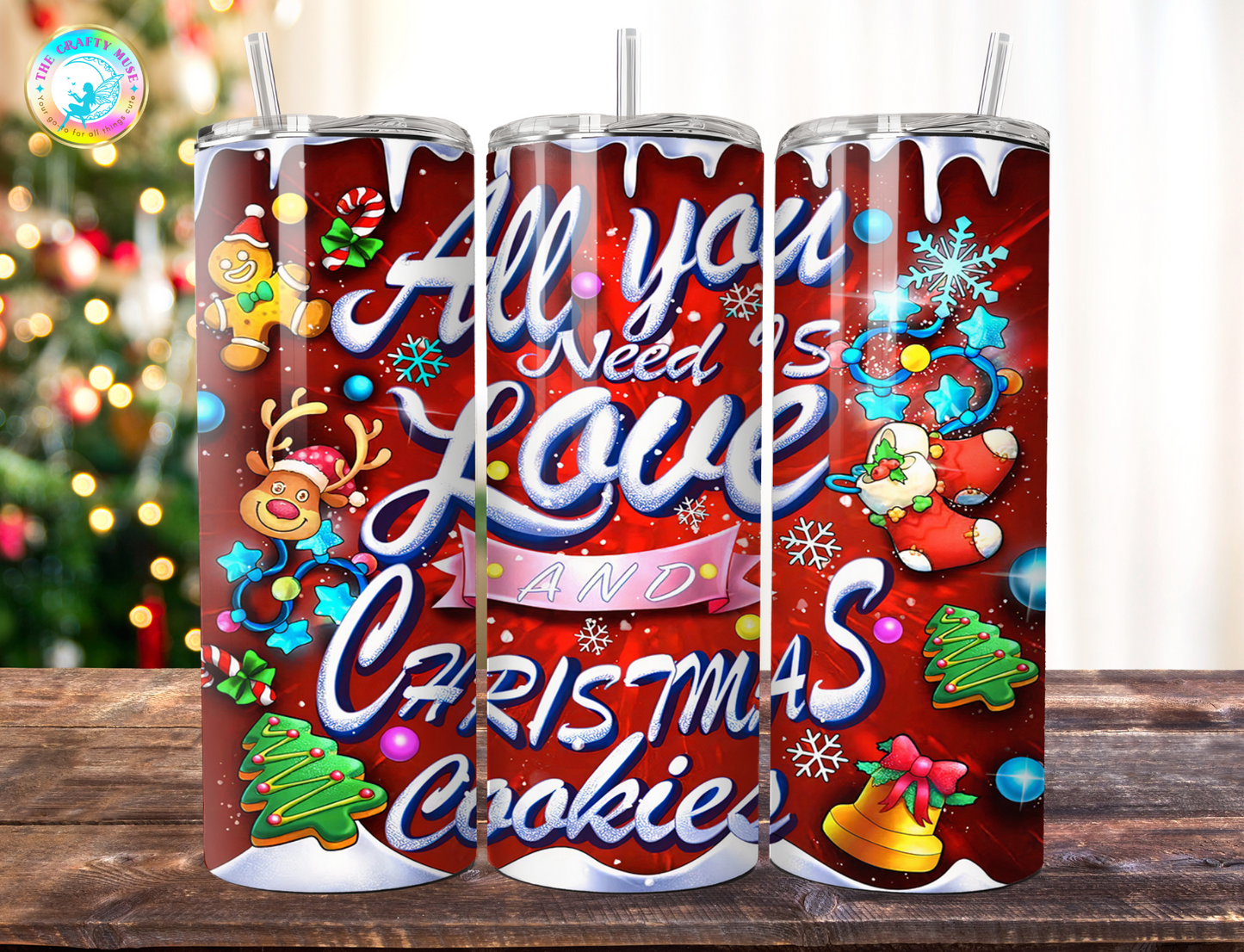Christmas Themed 20 oz Tumblers