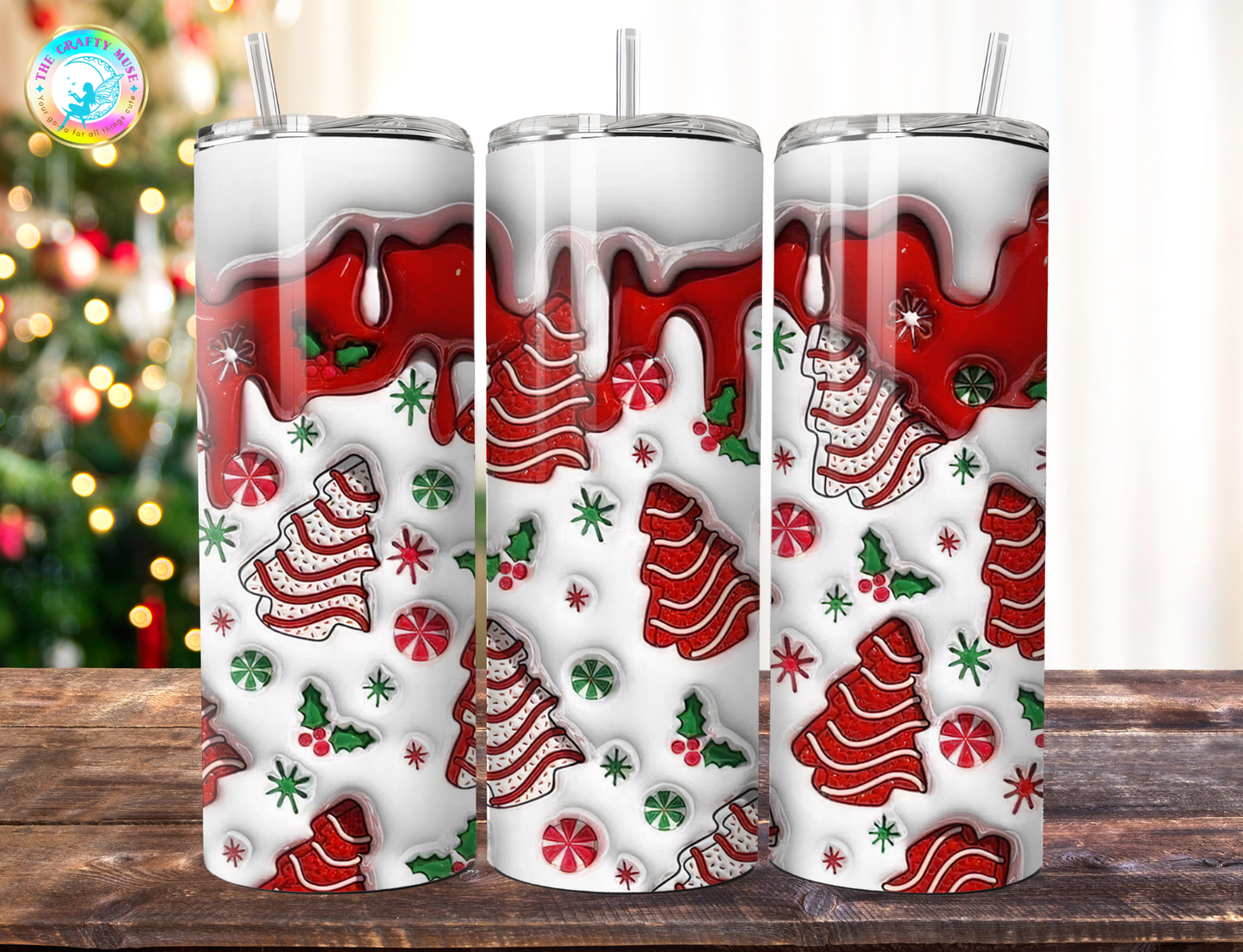 Christmas Themed 20 oz Tumblers