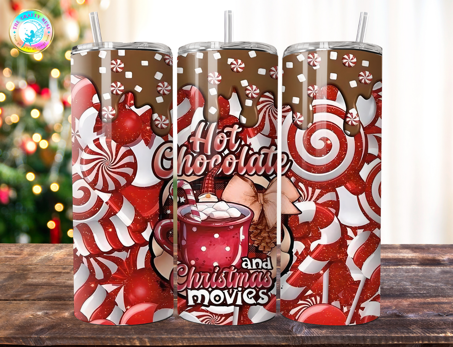 Christmas Themed 20 oz Tumblers