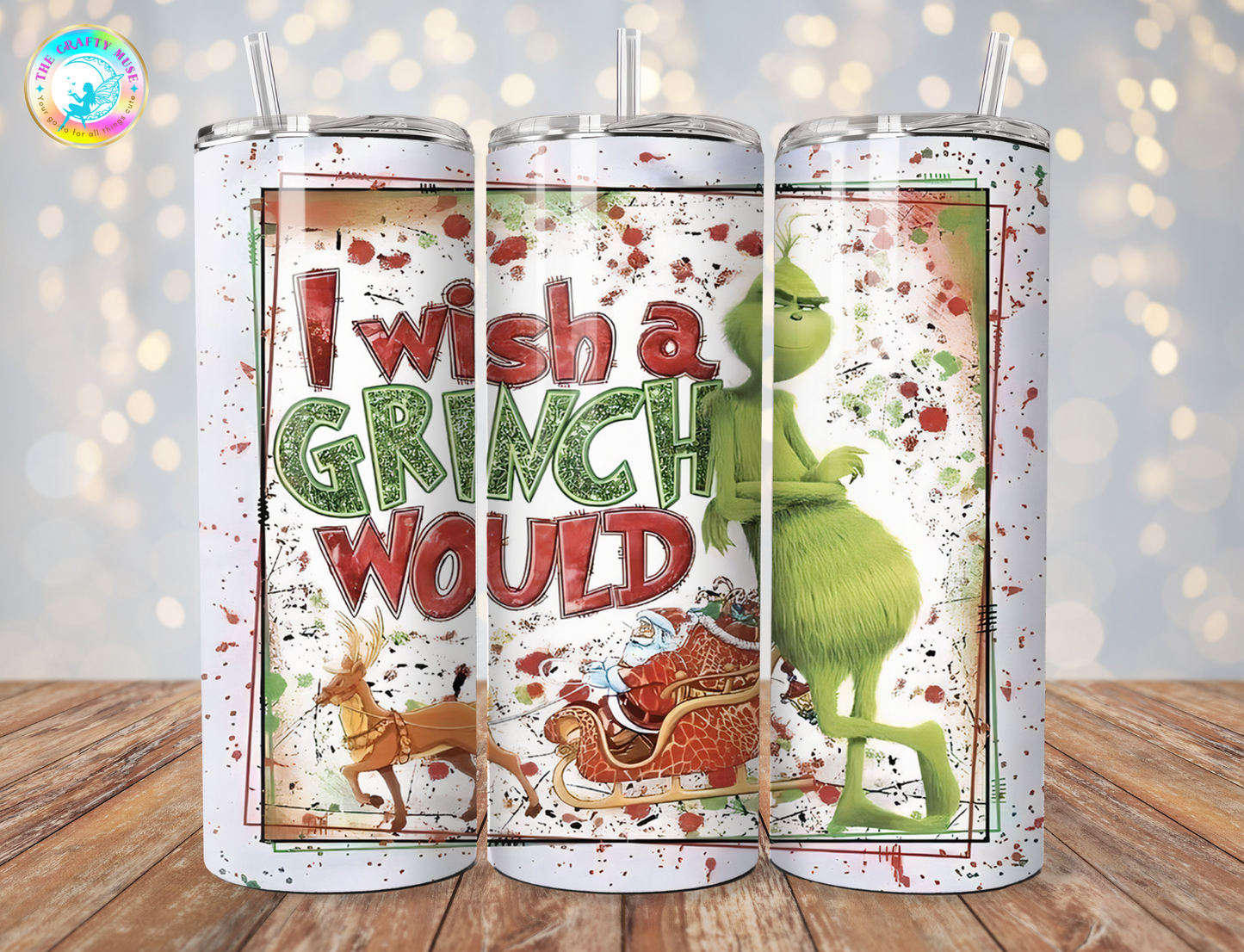 Christmas Grinch Themed 20 oz Tumblers