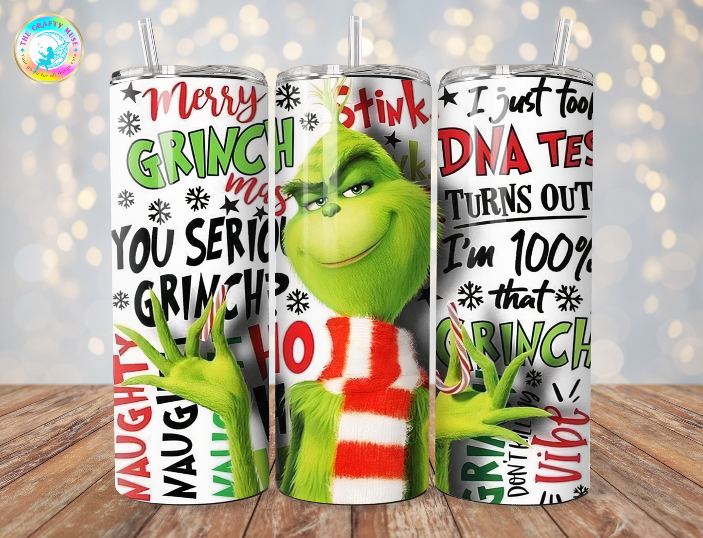 Christmas Grinch Themed 20 oz Tumblers