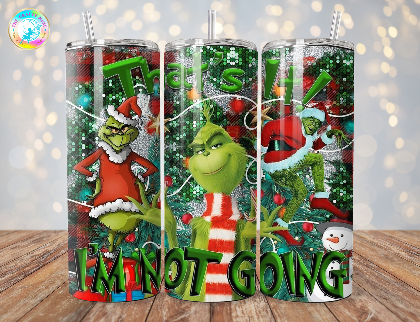 Christmas Grinch Themed 20 oz Tumblers