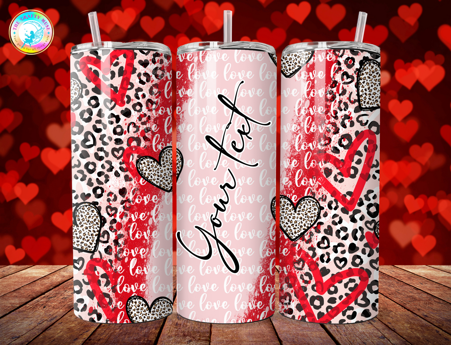 Valentine's Day Themed 20 oz Tumblers