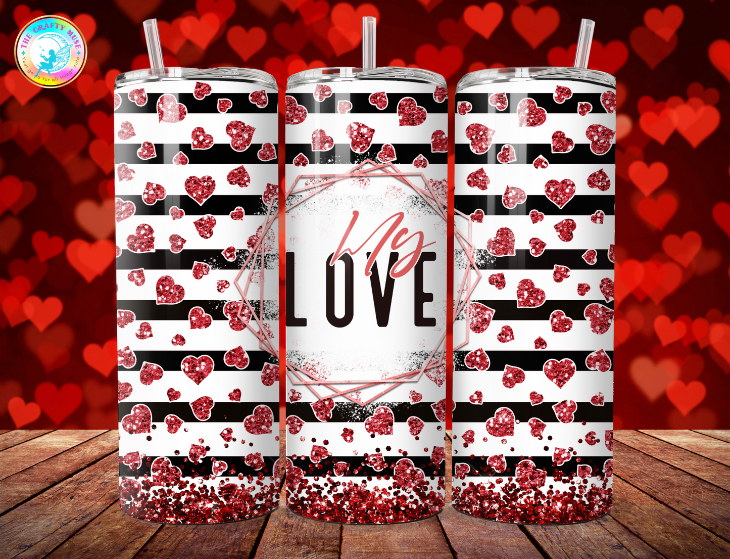 Valentine's Day Themed 20 oz Tumblers