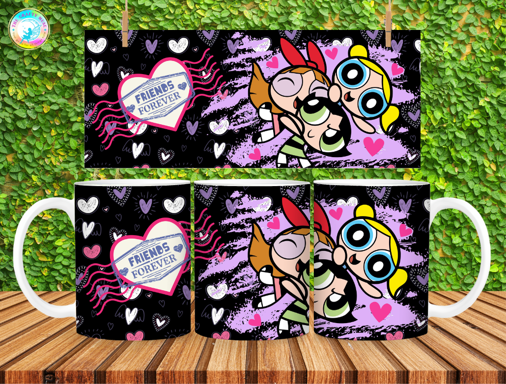 Valentine's Day Cartoon Themed 11 oz Mug