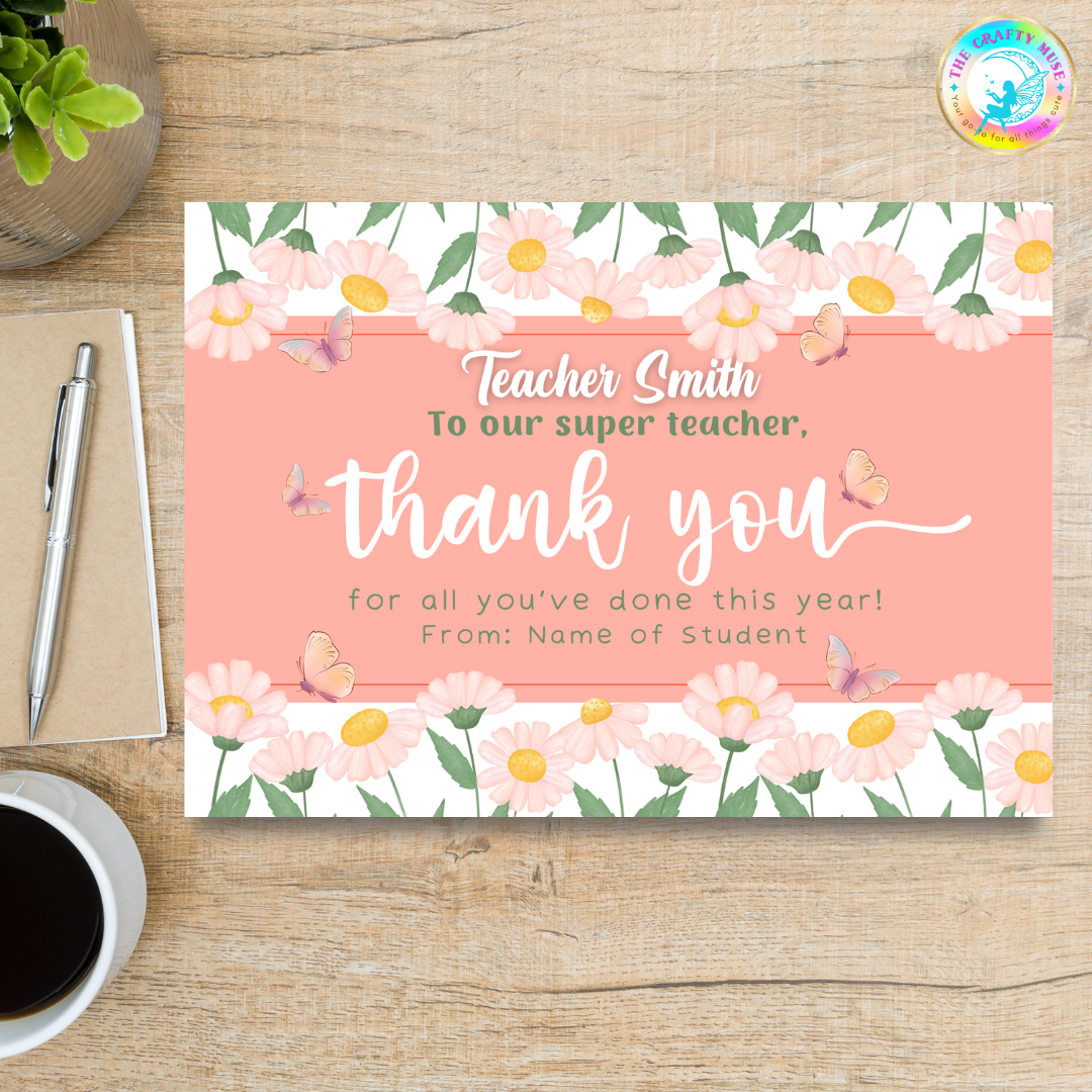 Thank You Cards (Teacher Appreciation)