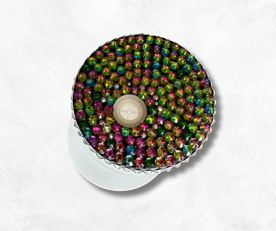 Full Rhinestone Lid