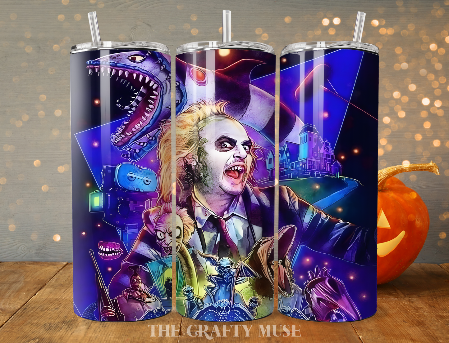 Halloween Character Themed 20 oz Tumblers