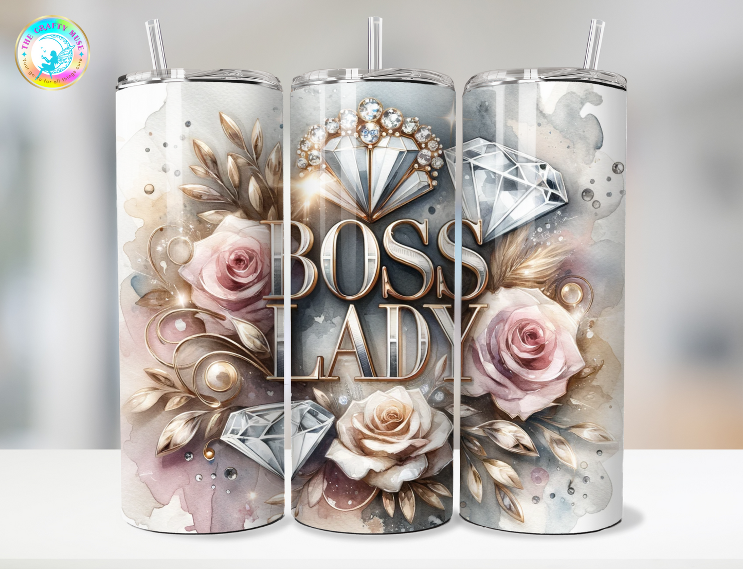 Boss Babe Themed 20 oz Tumblers