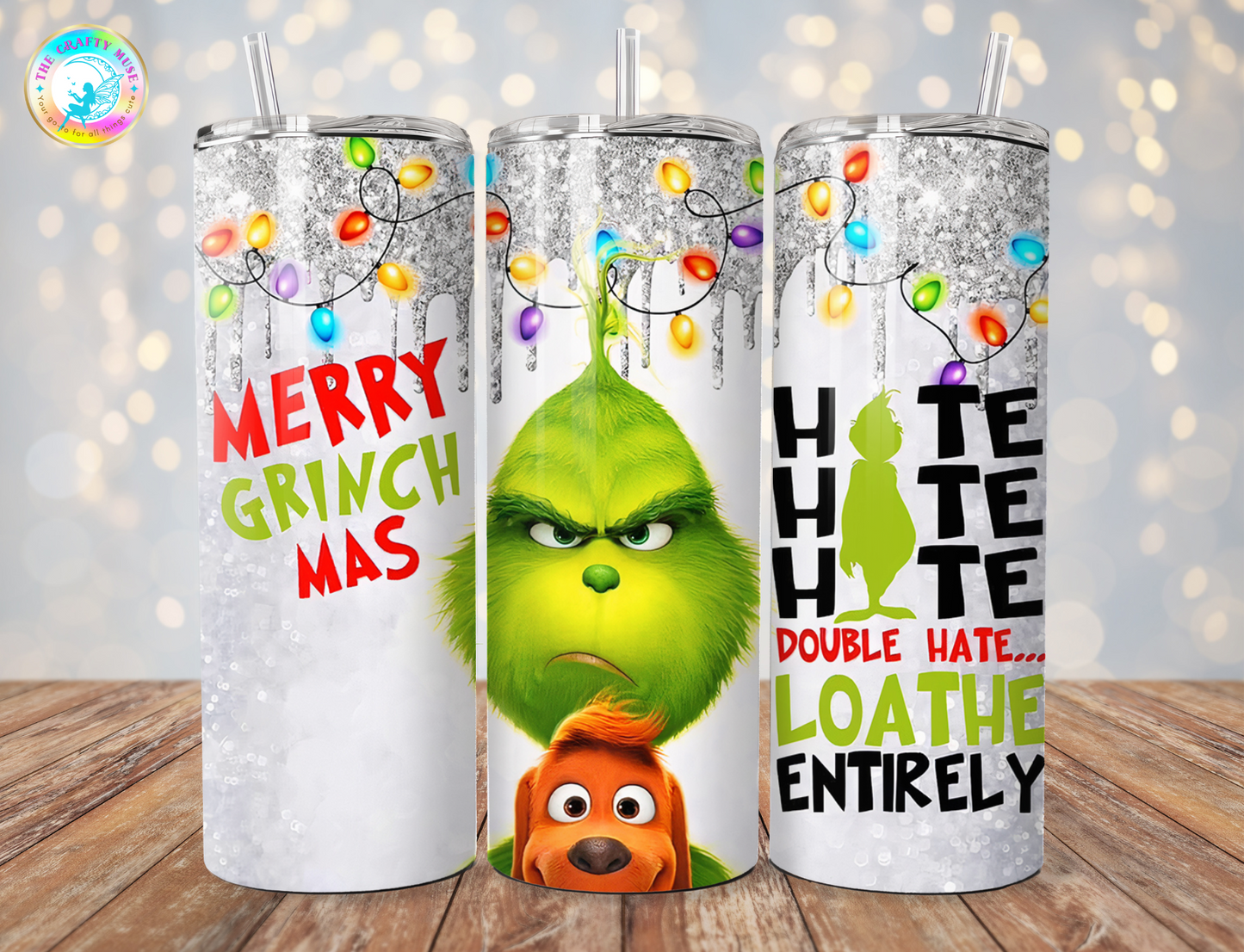 Christmas Grinch Themed 20 oz Tumblers