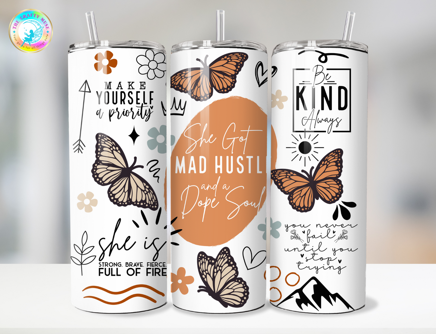 Boss Babe Themed 20 oz Tumblers