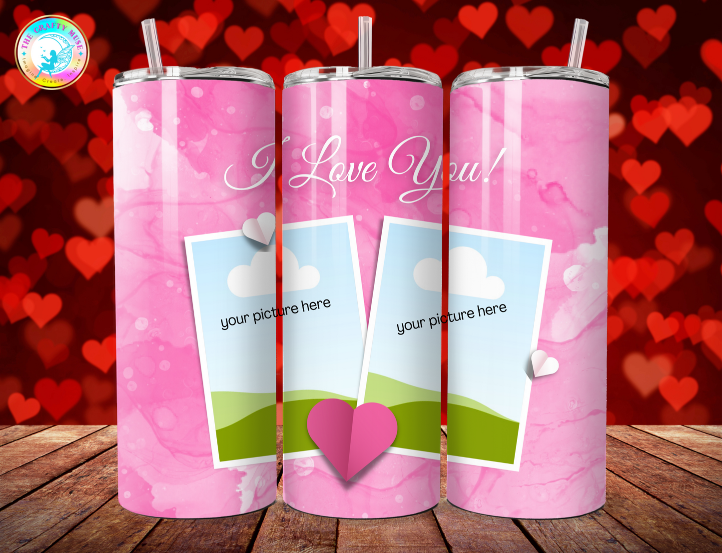 Valentine's Day Themed 20 oz Tumblers