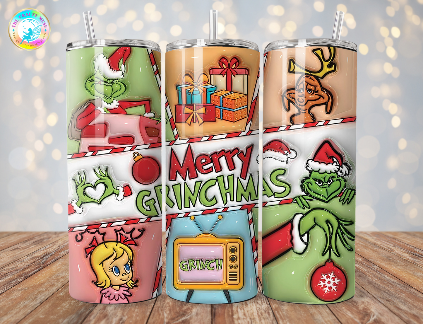 Christmas Grinch Themed 20 oz Tumblers