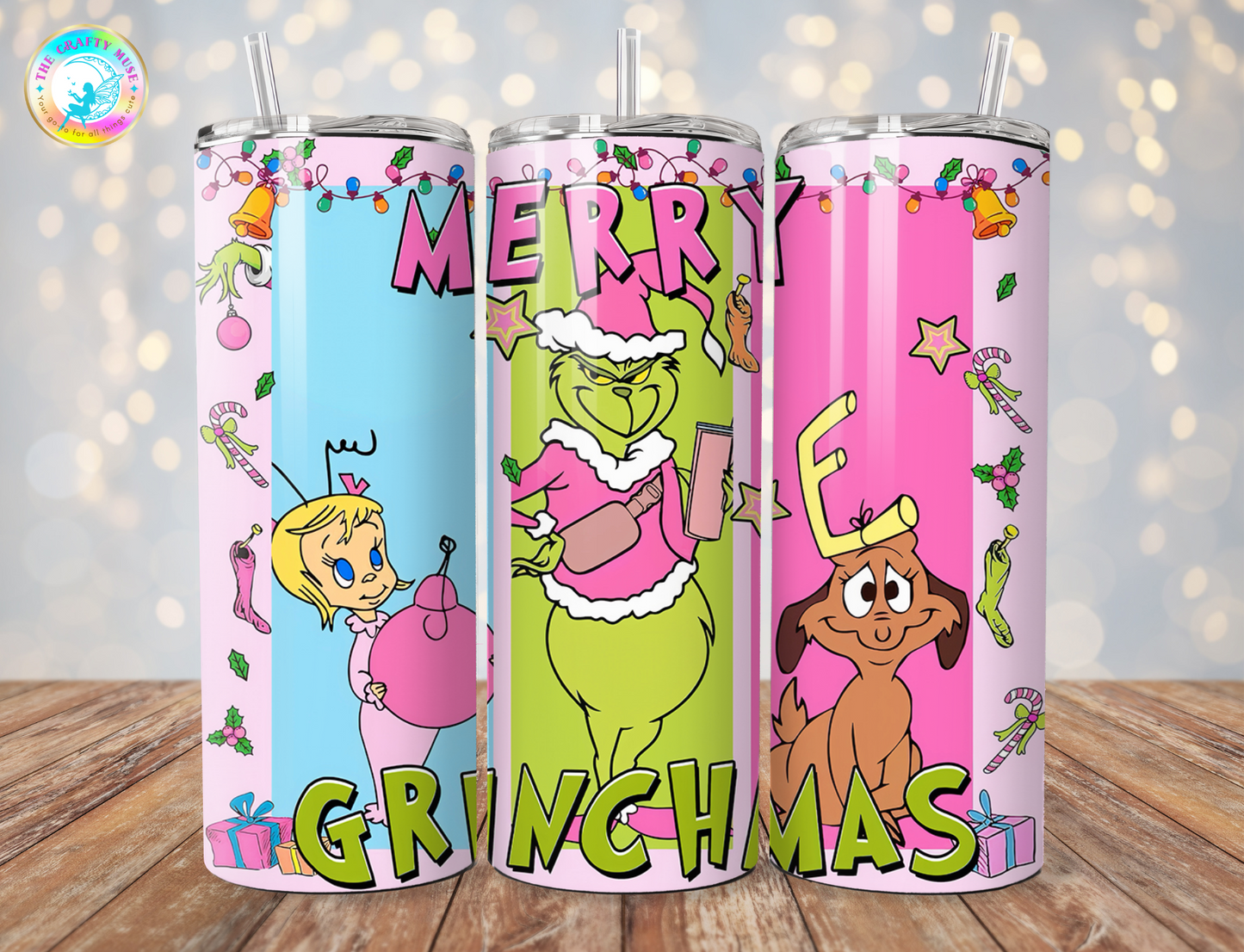 Christmas Grinch Themed 20 oz Tumblers
