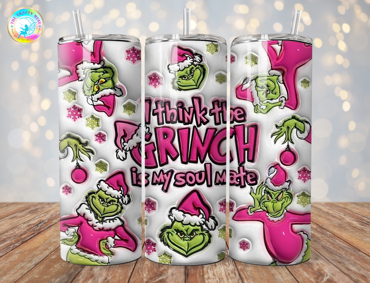 Christmas Grinch Themed 20 oz Tumblers