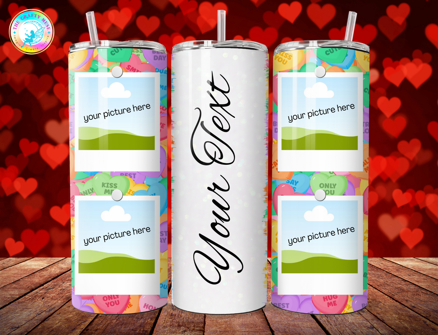 Valentine's Day Themed 20 oz Tumblers