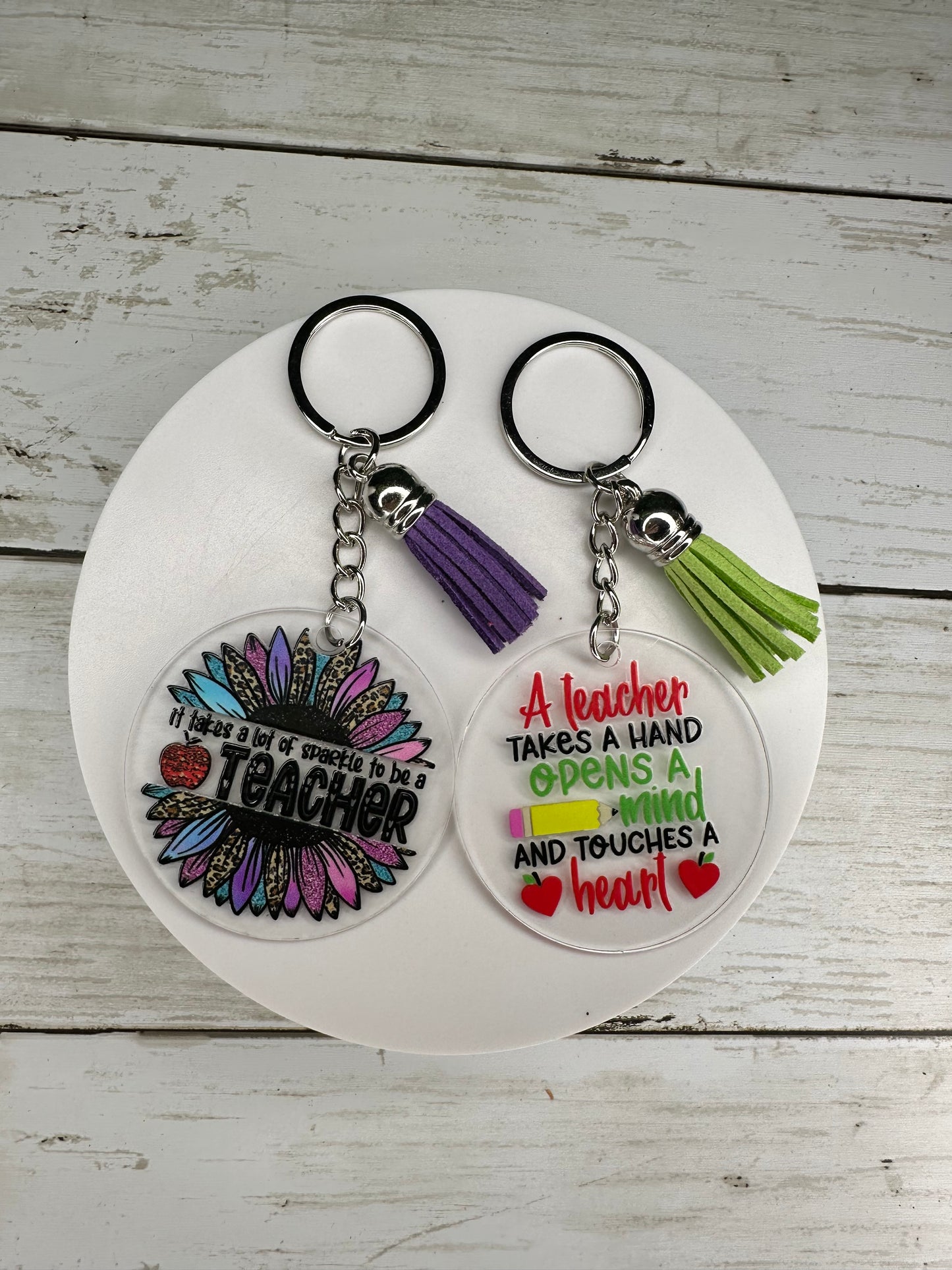 Teacher Appreciation Themed Keychains