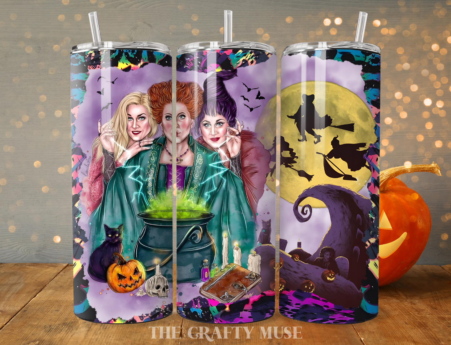 Halloween Character Themed 20 oz Tumblers