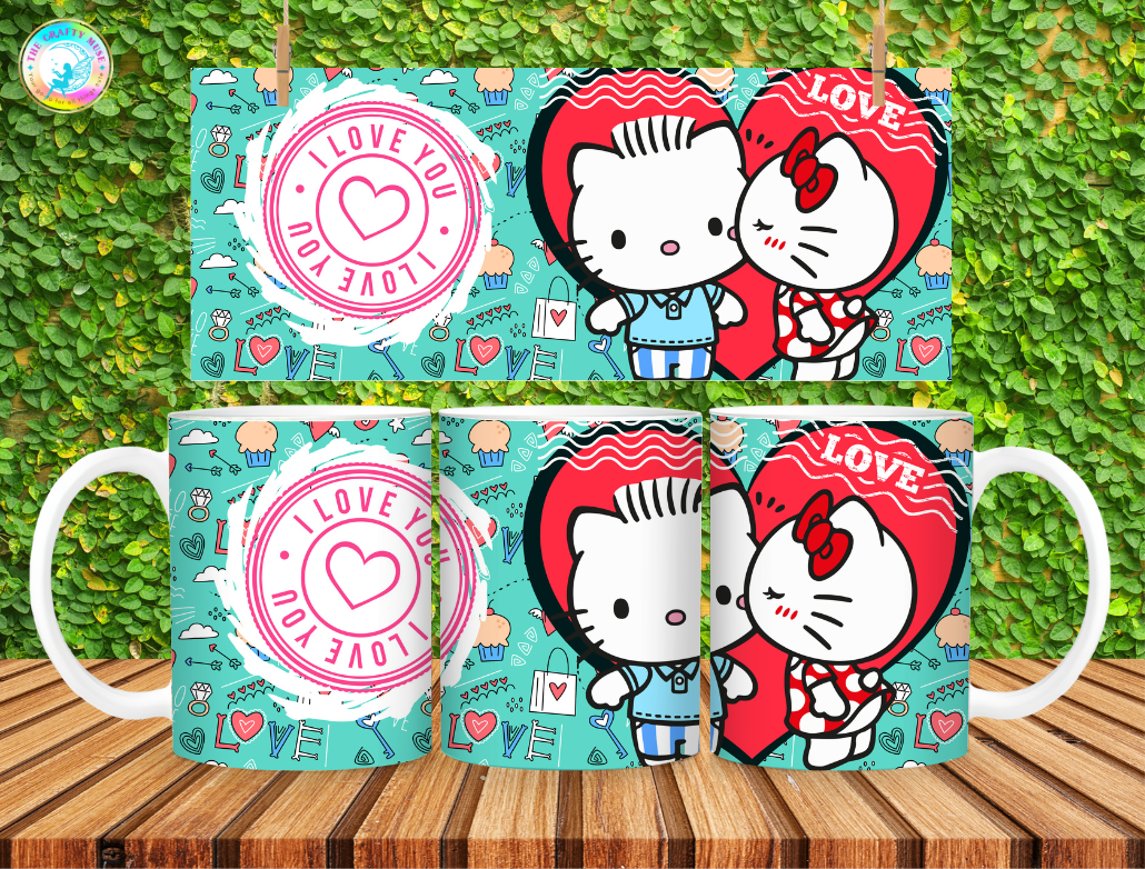 Valentine's Day Cartoon Themed 11 oz Mug
