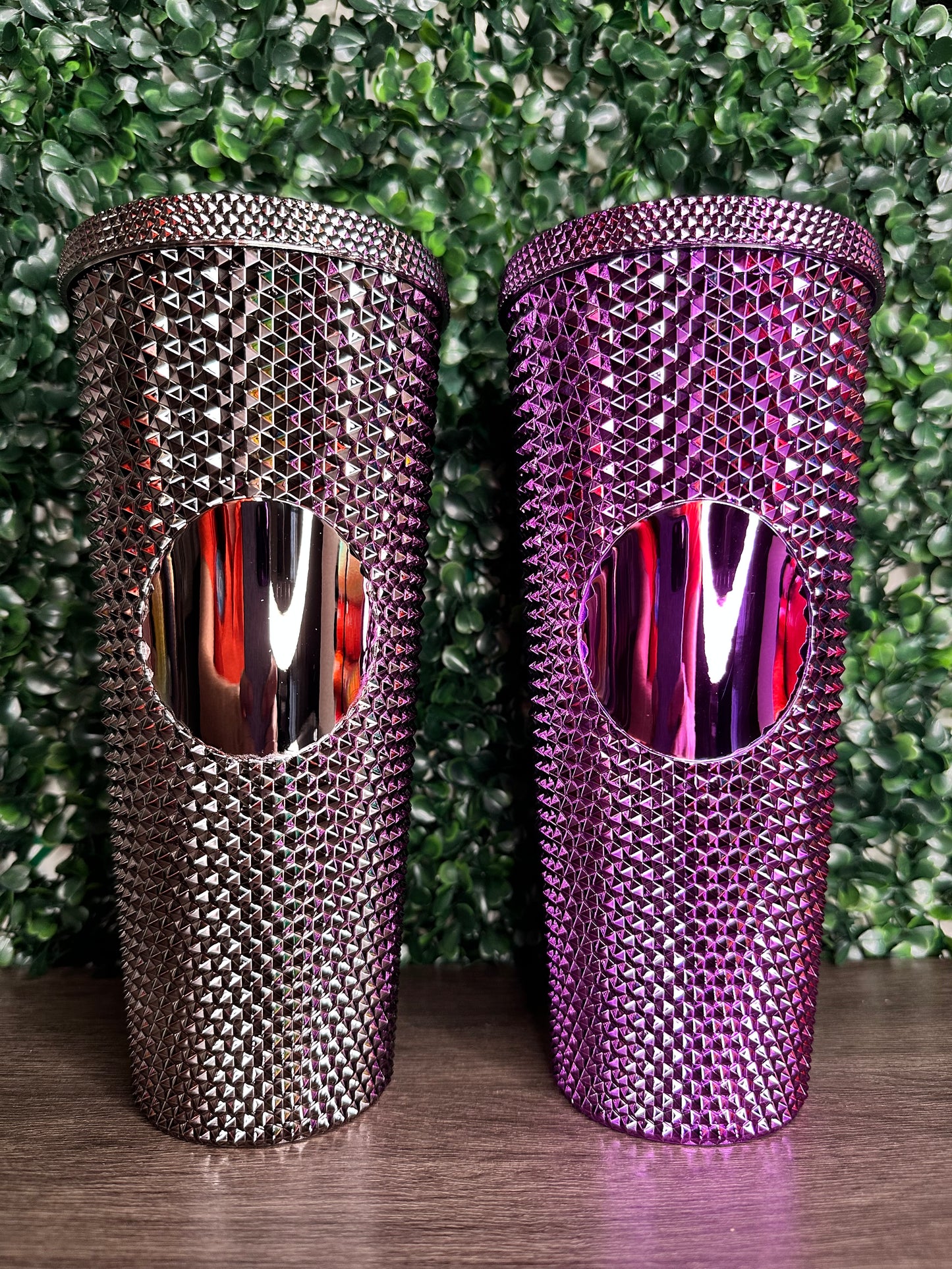 24 oz Studded Double-Walled Acrylic Tumblers (Circle is customizable)