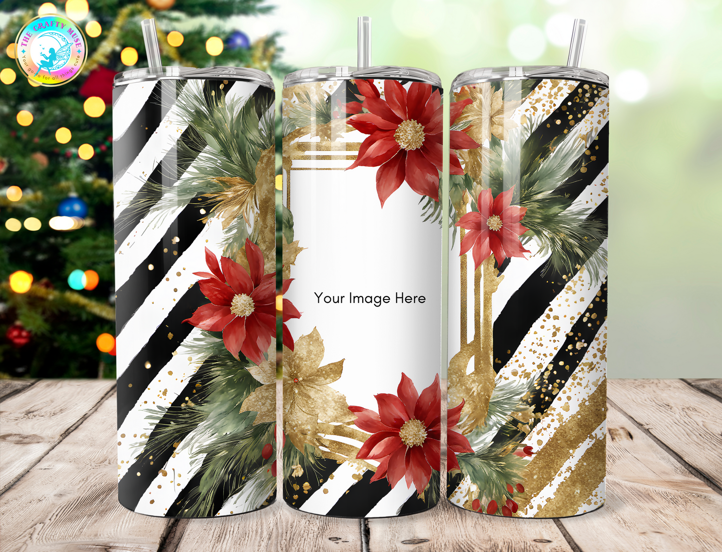 Christmas Photo Themed 20 oz Tumblers