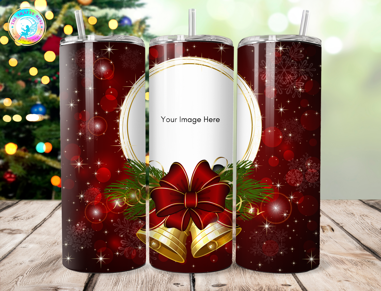 Christmas Photo Themed 20 oz Tumblers