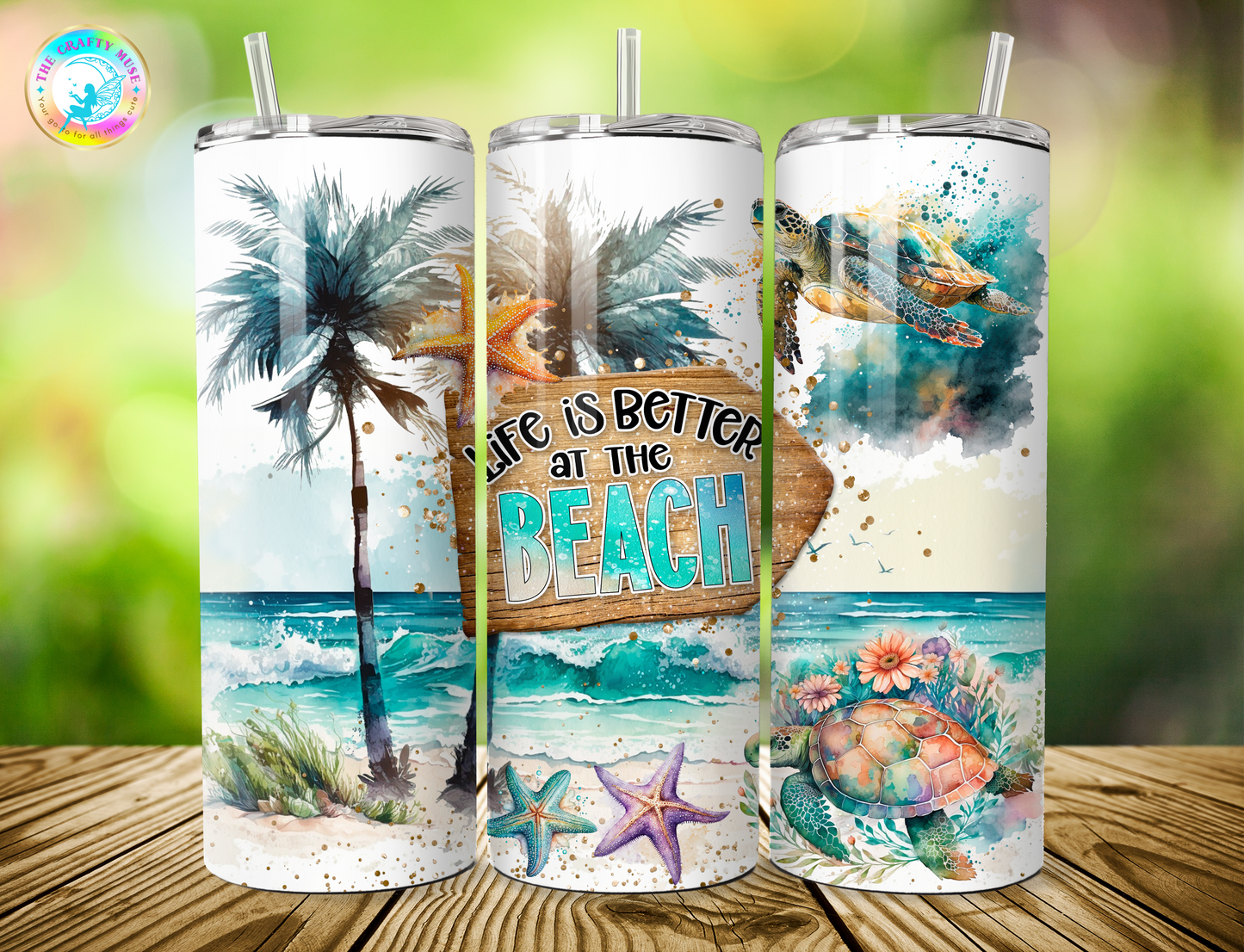 Summer Themed 20 oz Tumblers