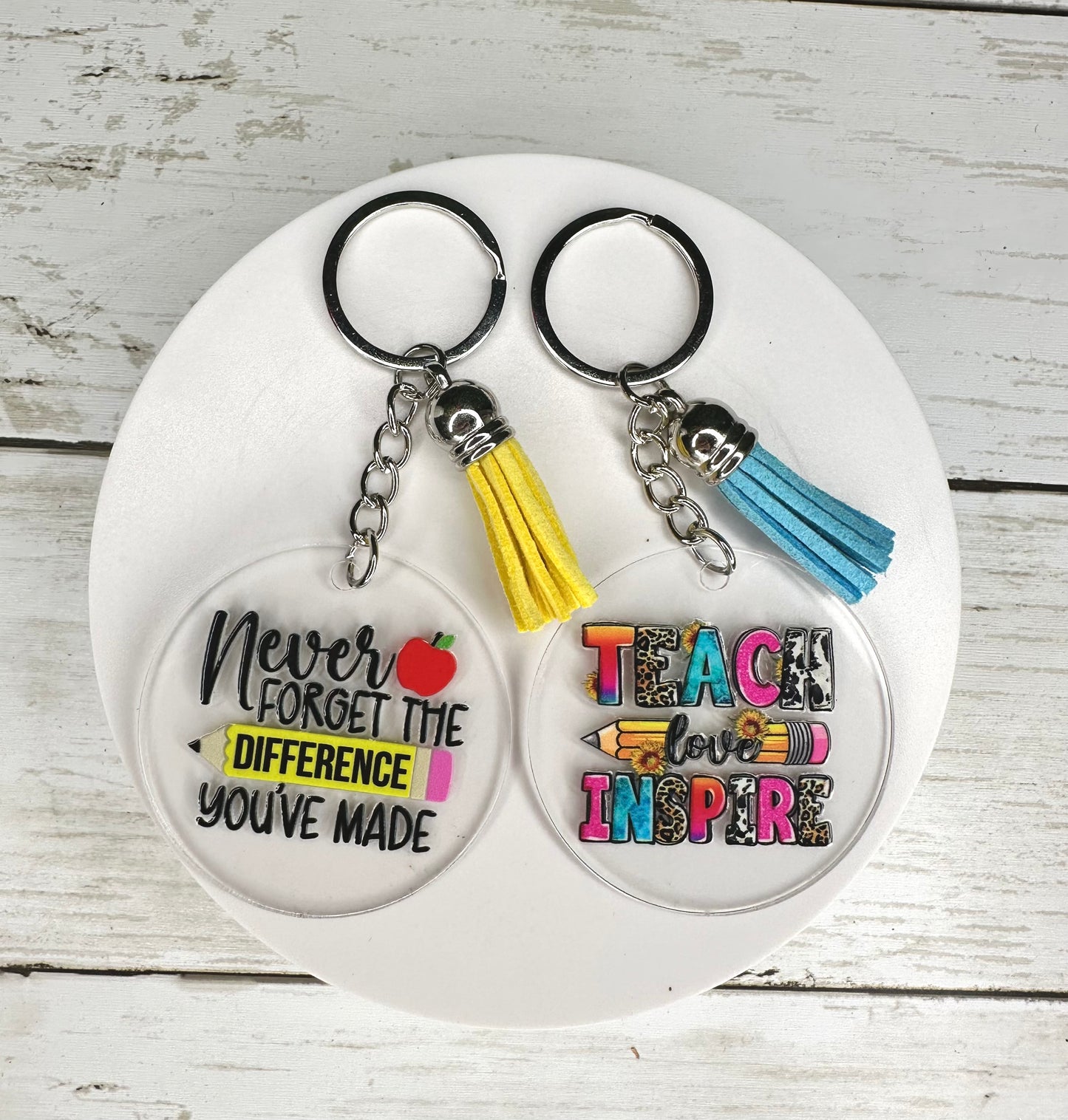 Teacher Appreciation Themed Keychains