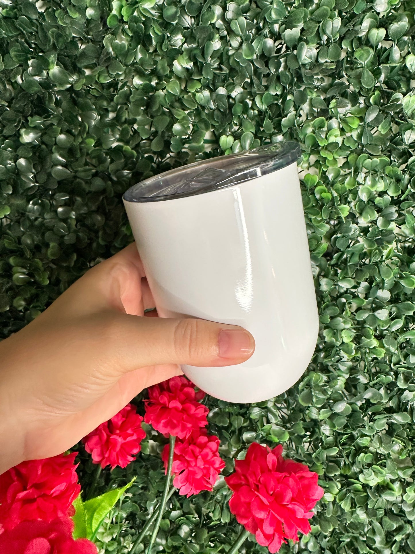 12 oz Stainless Steel Wine Tumbler (Customizable)