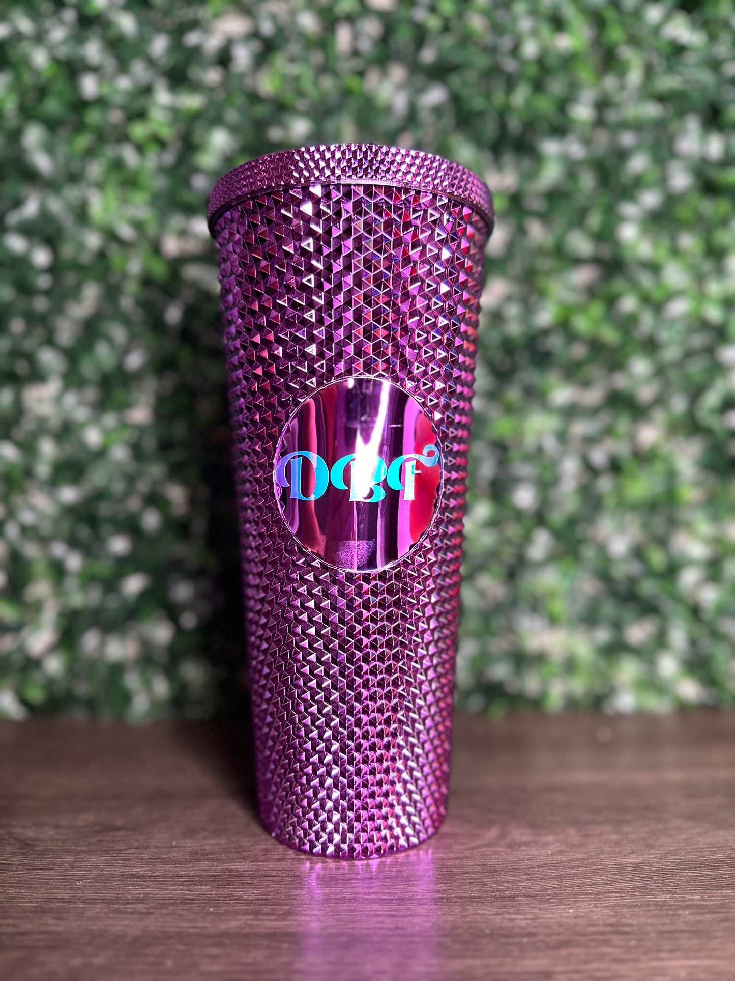 24 oz Studded Double-Walled Acrylic Tumblers (Circle is customizable)