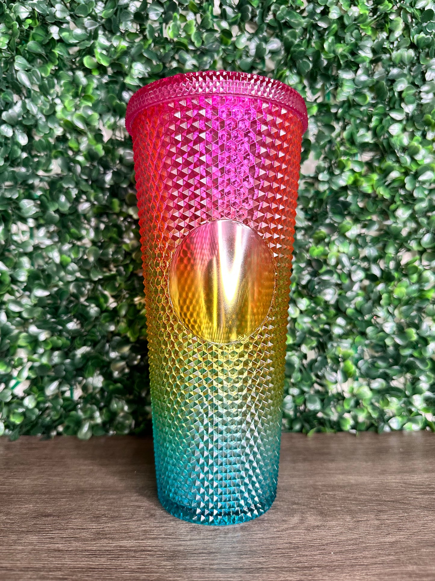 24 oz Studded Double-Walled Acrylic Tumblers (Circle is customizable)